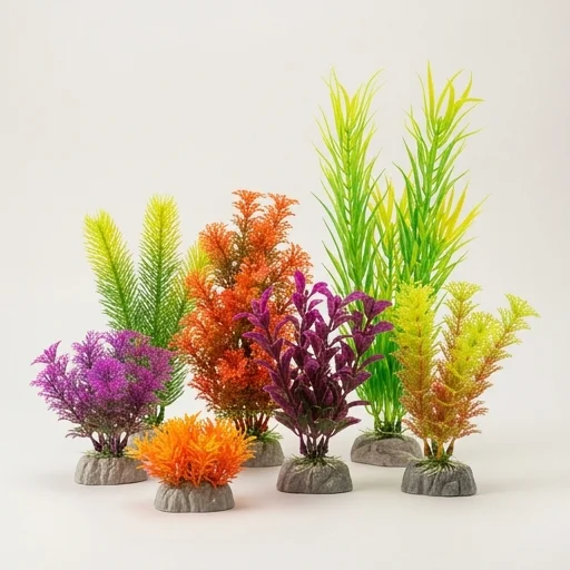 GloFish Aquarium Plants Decor Set view 2
